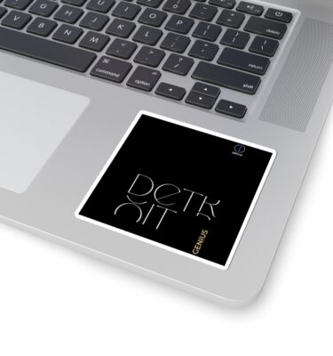 Elegant Kiss-Cut Stickers | Genius Design | Laptop Decor, Gift for Students, Creative Journaling, Wall Art, Custom Decor