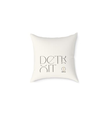 Contemporary Genius (White)- Modern Minimalist Poly Canvas Pillow, Home Decor, Throw Pillow, Gift for Her, Stylish Cushion, Living Room Decor