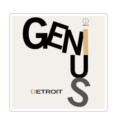 Detroit Mural (Artist)Genius- Sticker | Urban Art Decals, Laptop Stickers, Creative Gift, City Pride, Quirky Decor