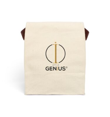 Genius Journal Bag (Canvas with Strap) - Eco-Friendly Insulated Tote for Smart Lunches