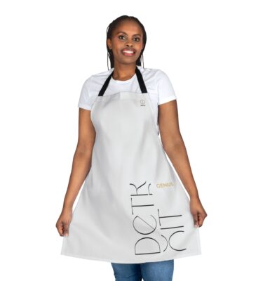 White- Detroit Contemporary Genius Graphic Apron
