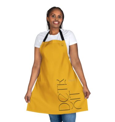 Yellow- Detroit Contemporary Genius Graphic Apron