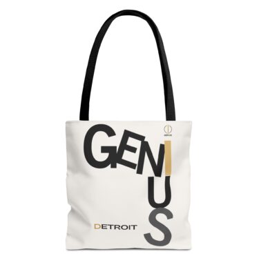 Detroit Mural (Artist) Genius Tote Bag - Stylish Canvas Purse for Creative Minds, Detroiter Gift, Art Lover's Accessory, Everyday Use, Travel Bag