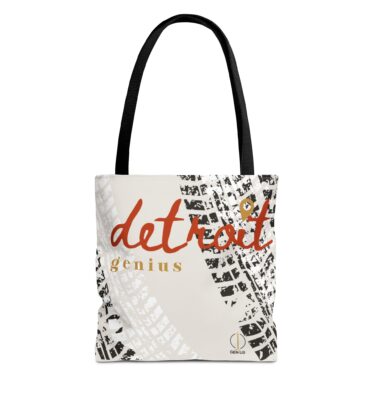 Detroit Motor City Genius- Tote Bag: Stylish, Trendy, Reusable Shopping Bag, Gift for City Lovers, Eco-Friendly & Travel Essential